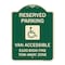 Signmission Reserved Parking Van Accessible $100-$500 Fine Tow Away Zone Alum Sign, 24" x 18", G-1824-22986 A-DES-G-1824-22986 - alternate 1